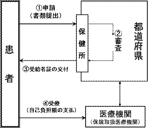 医療費助成の流れ