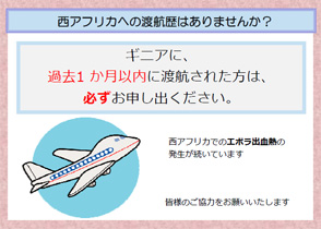 渡航歴確認シート　飛行機編