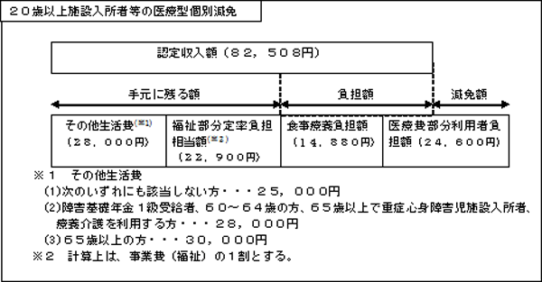 20歳以上施設入所者等の医療型個別減免