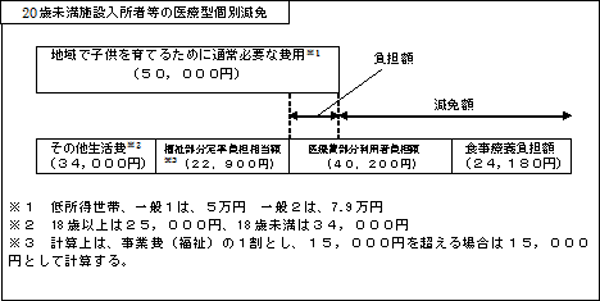 20歳未満施設入所者等の医療型個別減免