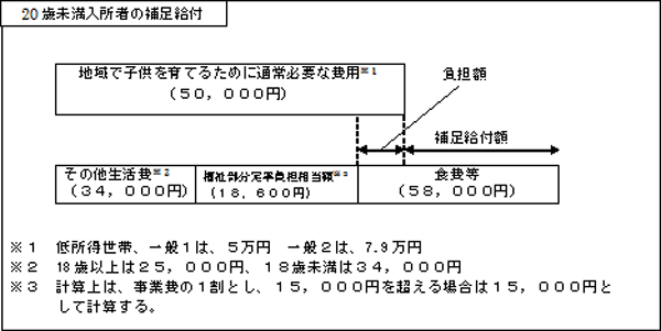 20歳未満入所者の補足給付
