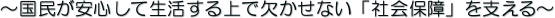 �`���������S���Đ��������Ō������Ȃ��u�Љ�ۏ�v���x����`