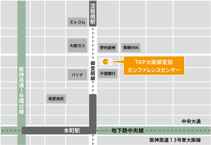 大阪会場の地図
