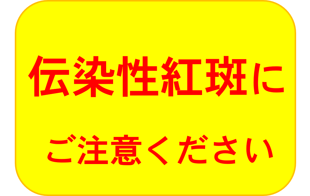 伝染性紅斑にご注意ください