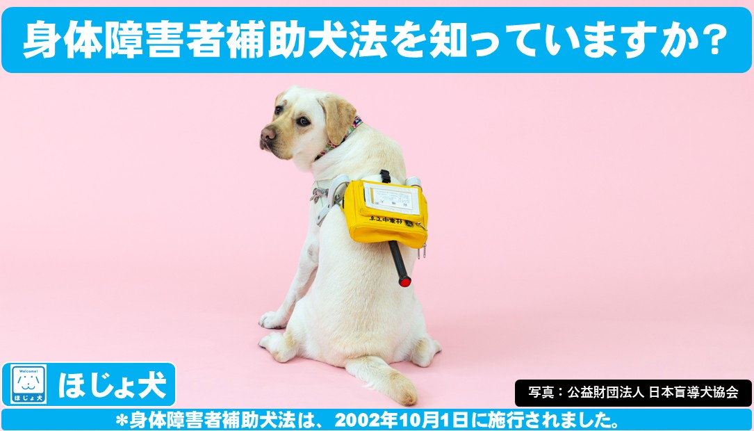 知っていますか？身体障害者補助犬法