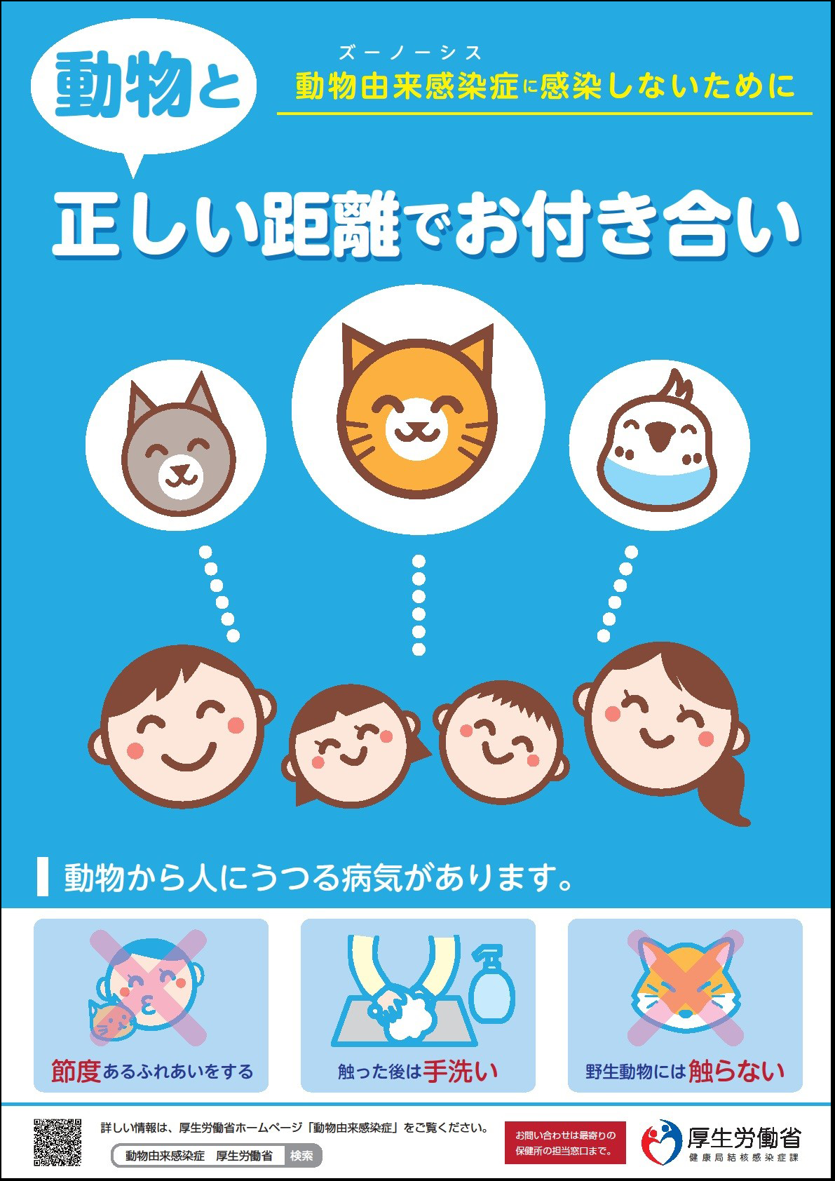 動物由来感染症ポスター2018年