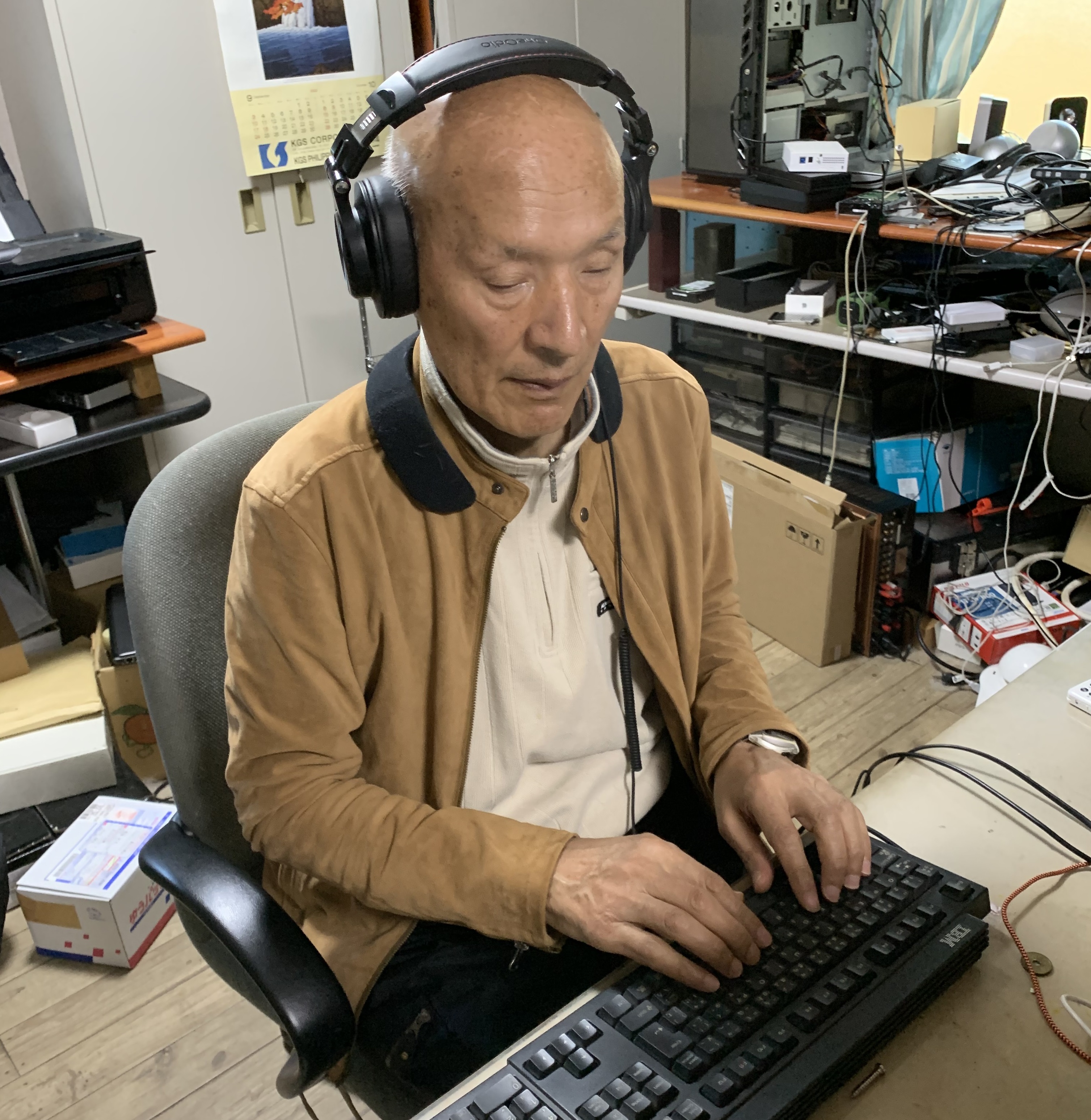 卓越技能者作成　額装『漢詩二行書』 卓越技能者作成 額装『漢詩二行書』