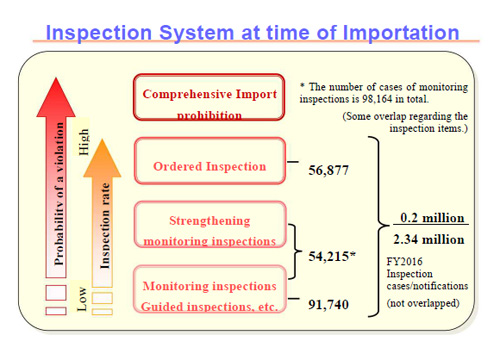 Inspection System at time of Importation