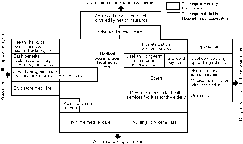 Range of Medical Fees and Health Insurance Coverage (Conceptual-Chart)