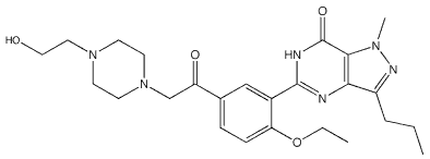 qhLVzfitBihydroxyhongdenafilj̉w\̐}