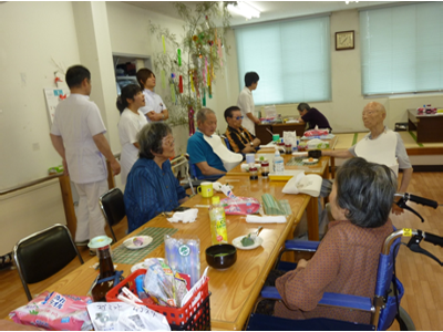 食堂での行事