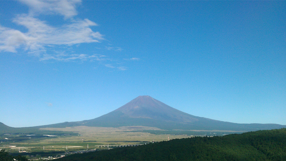 国立駿河療養所　夏の富士山
