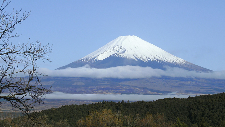 国立駿河療養所からの富士山