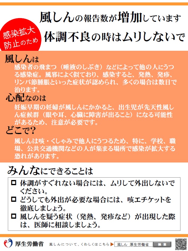 風しんについて 厚生労働省