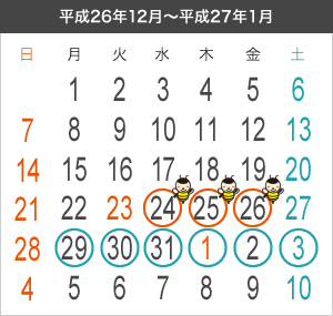 平成26年12月～平成27年1月