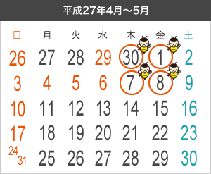 平成27年4月～5月