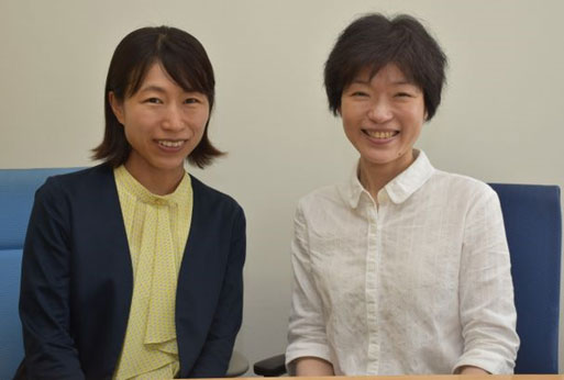 従業員の健康維持に取り組むウェルビーイング経営推進室のアシスタントリーダーと統括保健師