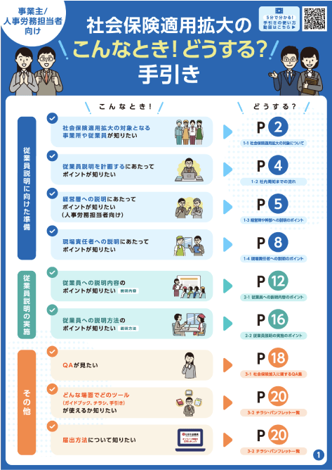社会保険適用拡大のこんなとき！どうする？手引き
