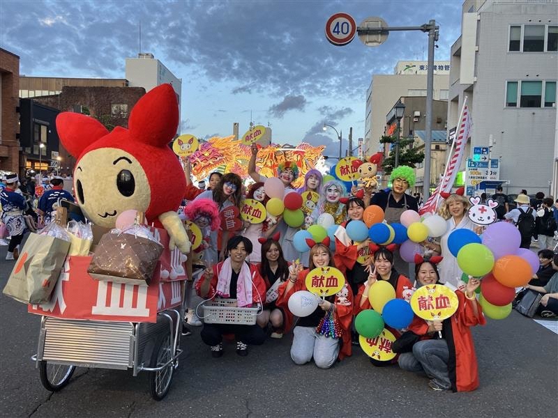 全国各地で開催されている献血推進イベントの様子