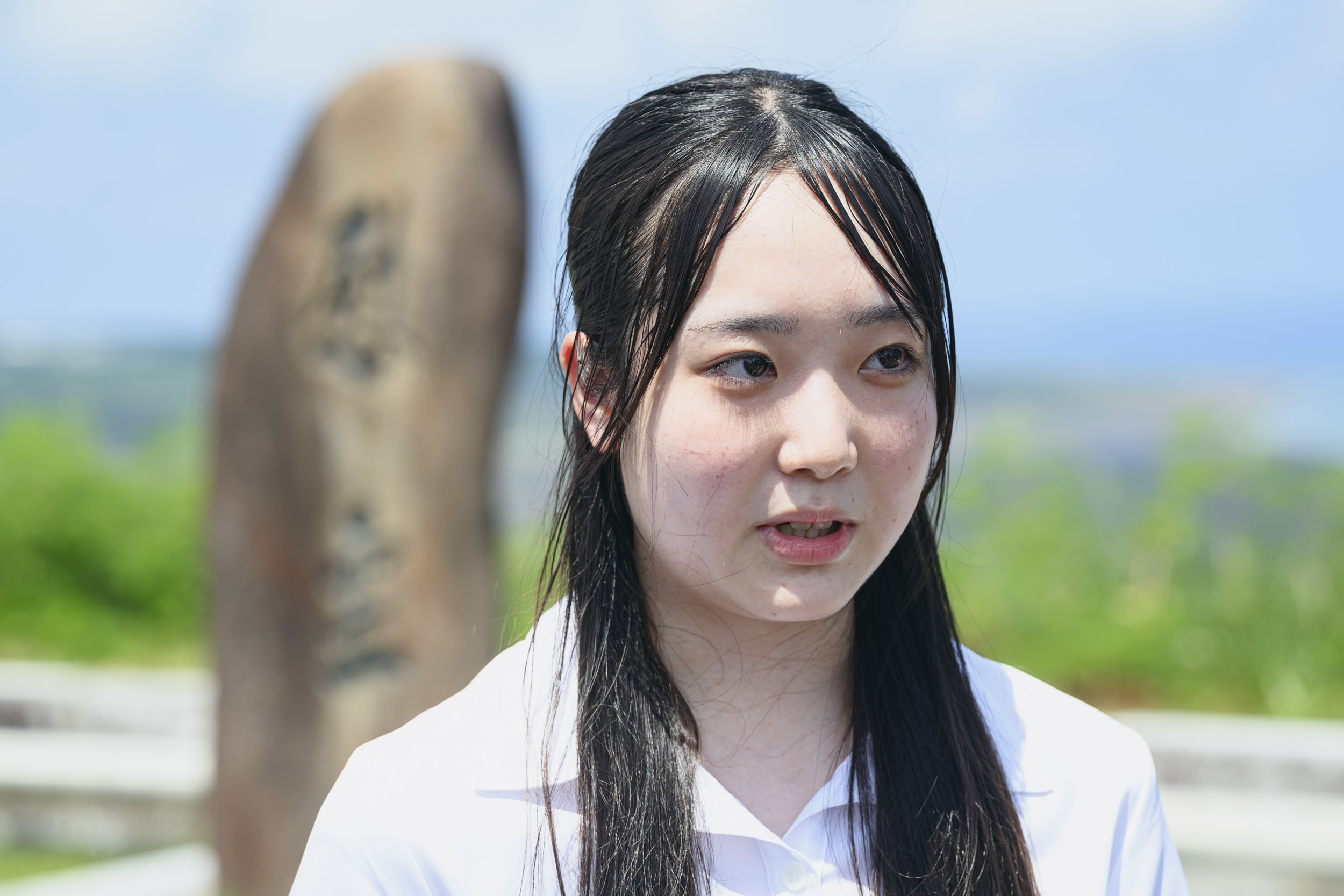 山頂で語る弟子丸さん