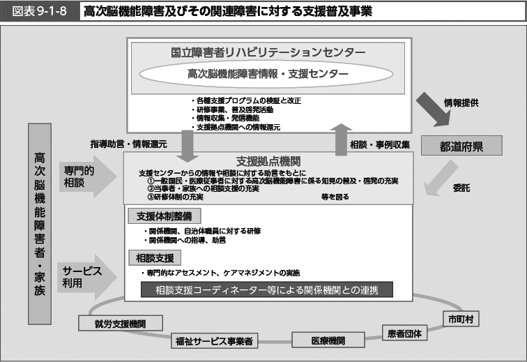 図表9-1-8　高次脳機能障害及びその関連障害に対する支援普及事業（図）