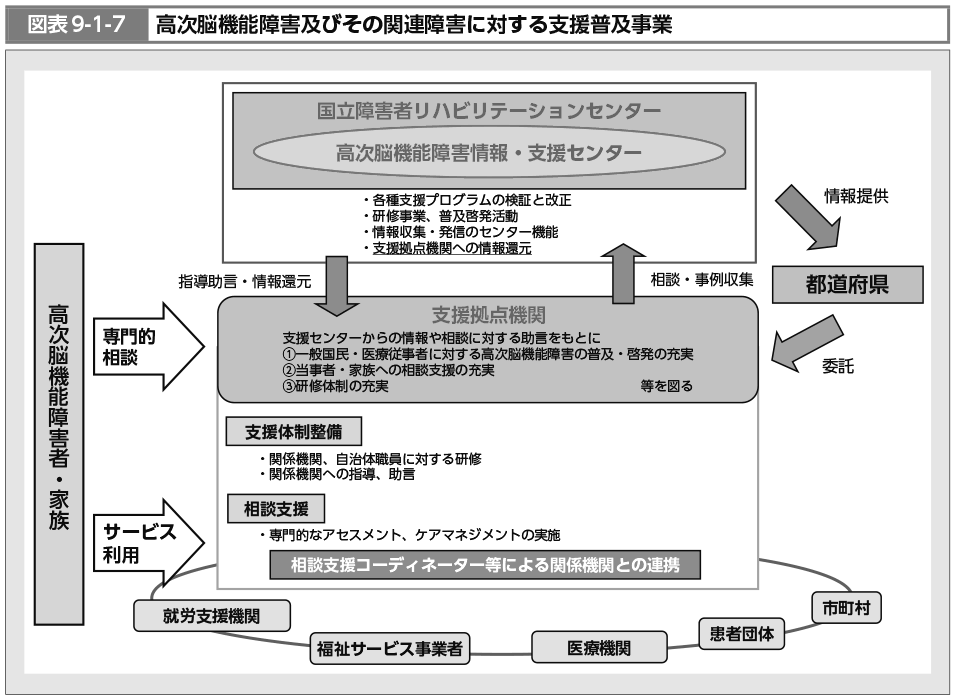 図表9-1-7　高次脳機能障害及びその関連障害に対する支援普及事業（図）